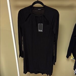 Michael Lauren black keyhole dress new with tags size M